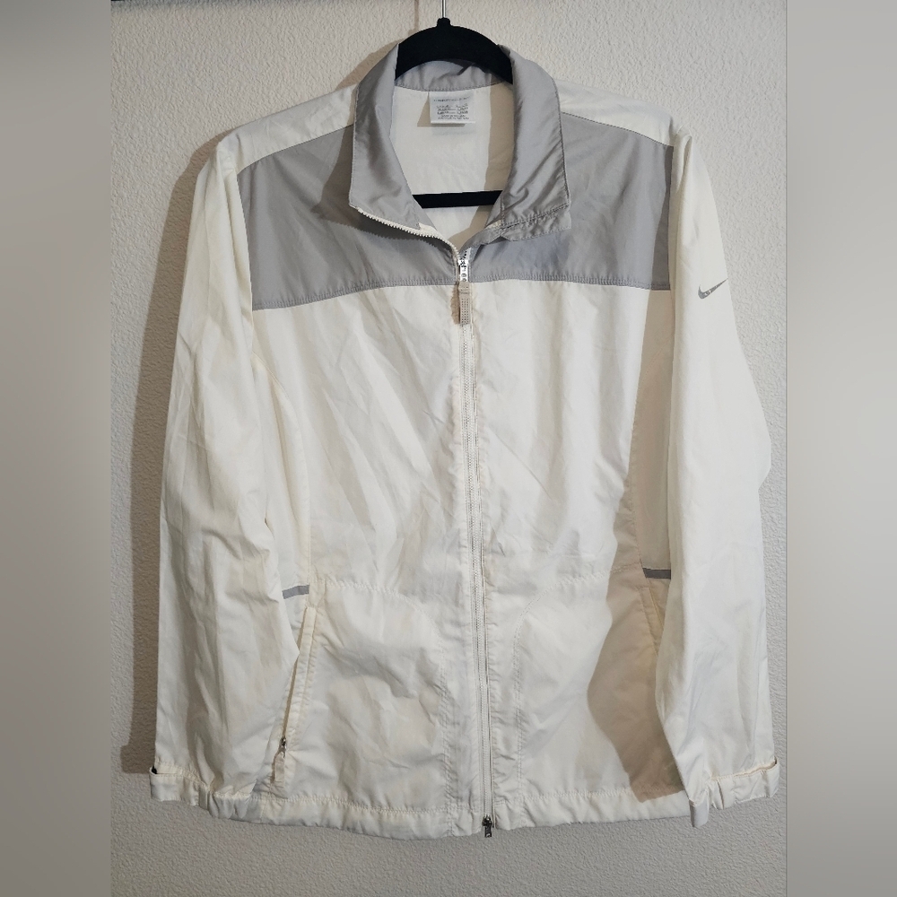 Nike Jacket Large White & Gray Golf